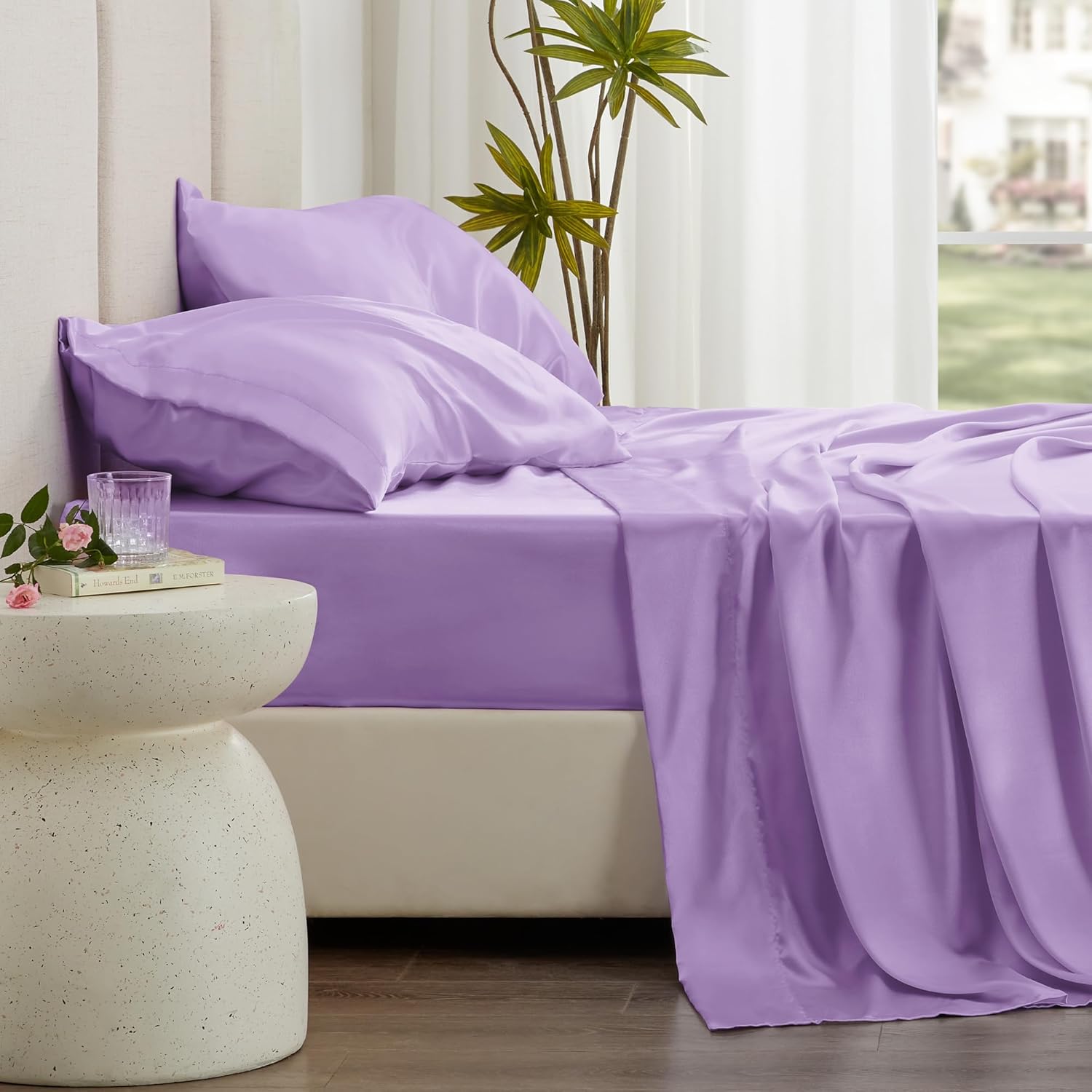 Kit complet de pat din mătase Mulberry Hoomy